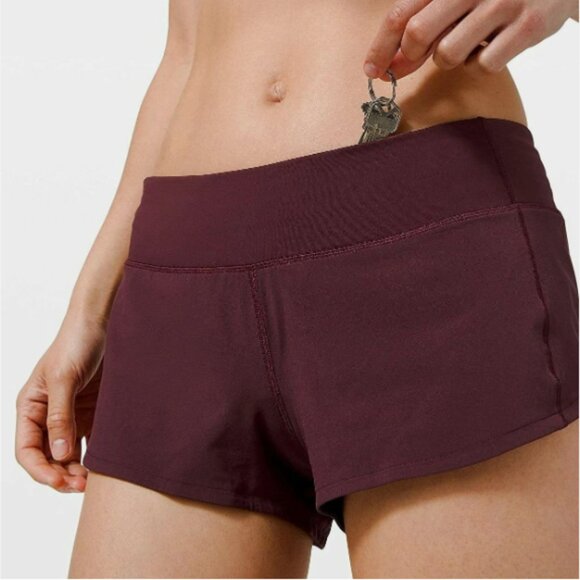 Lululemon Athletica Speed Up Short 2.5" Running Short in Cassis (Size 8) - Picture 11 of 12